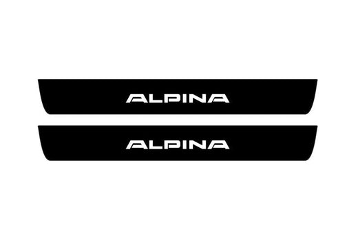BMW 5 E61 2007–2010 Matte PRO LED Door Sills – Alpina Logo