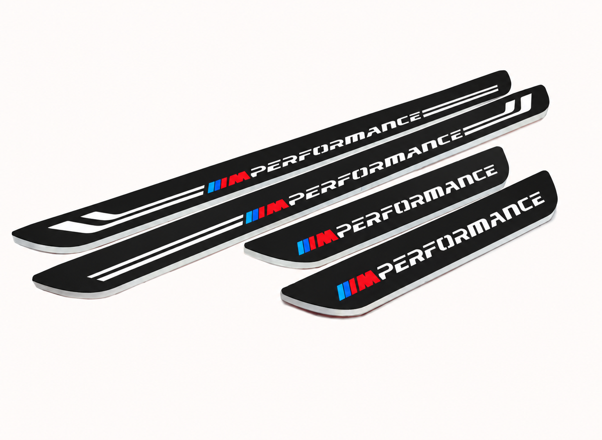 BMW 5 Series F10 Matte PRO LED door sills with M Performance design