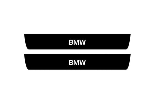 BMW 5 Series Sedan E34 1987–1995 — Matte PRO LED Door Sills — BMW Logo
