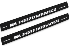 BMW 7 Series Sedan E38 m performance Type 2 Matte PRO LED door sills, FRONT two-piece illustration, matte black with white illumination