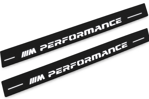 BMW 7 Series Sedan E38 1994–2001 — Matte PRO LED Door Sills — m performance Type 2 Logo