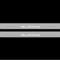 Illuminated LED Door Sill Tread Plates BMW 8 I 1989-1999 With Alpina Logo BMW Led Door Sills opdesign