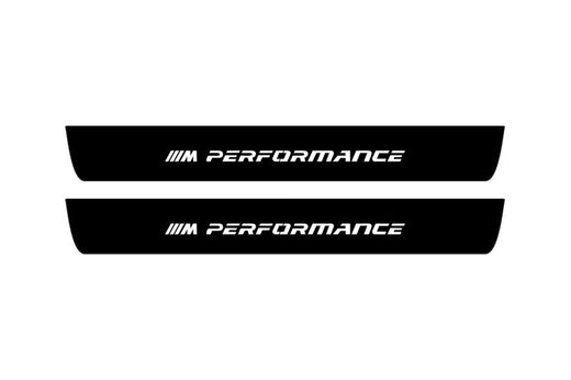BMW X5 E70 2006–2013 — Matte PRO LED Door Sills — M Performance Logo