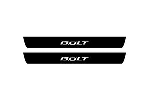 Chevrolet Bolt 2017-2023 Illuminated Matte Sill Plates with logo Bolt Chevrolet Led Door Sills PRO opdesign