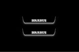 Mercedes-Benz E-Class Sedan W211 2002–2009 — Brabus Stainless LED door sills — Rear pair, Night white illumination