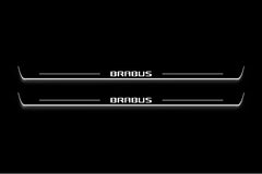 Mercedes S-Class C217 2014–2020 — Stainless LED Door Sills — Brabus Logo
