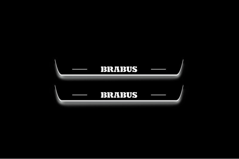 Mercedes-Benz GLS I X166 2015+ Stainless Steel LED Door Sills – Brabus