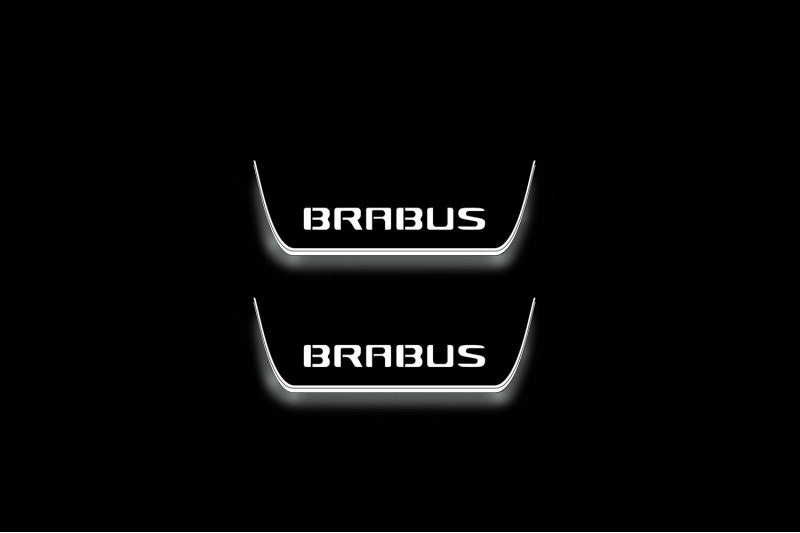 Mercedes-Benz C W205 2014+ Stainless Steel LED Door Sills – Brabus