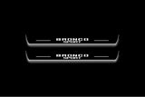 stainless steel LED door sill plates with Ford Bronco Sport 2021+ with Bronco Sport logo