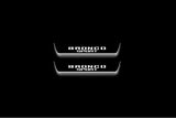 Ford Bronco Sport 2021+ stainless steel LED door sill plates with Bronco Sport logo