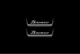 Ford Bronco 2021+ stainless steel LED door sill plates with Bronco logo