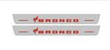 LED door sill plates stainless steel Ford Bronco 2021+ with Bronco logo