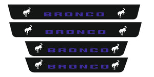 Ford Bronco 2021+ LED door sill plates with Bronco logo