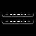 Ford Bronco VI 2021+ LED Door Sills Illuminated Scuff Bronco Logo (type 4) Stainless Steel Entry Guards