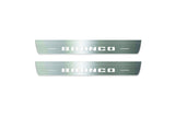 Ford Bronco 2021+ stainless steel LED door sill plates with Bronco logo