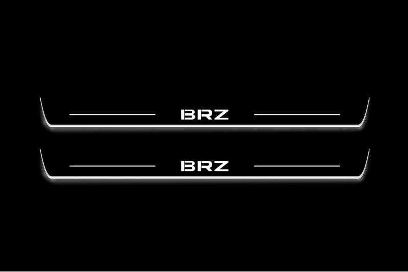 Subaru BRZ II ZD8 2021+ Stainless Steel LED Door Sills – BRZ Logo