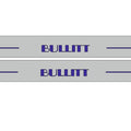 stainless steel LED door sill plates with Ford Mustang V S197 2005+ with BULLITT logo