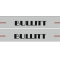 Ford Mustang VI S550 2015+ stainless steel illuminated entry guards with BULLITT logo