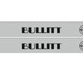 Ford Mustang VI 2015-2023 LED Door Sills Illuminated Scuff BULLITT Logo (type 6) Stainless Steel Entry Guards Door Sills Deco