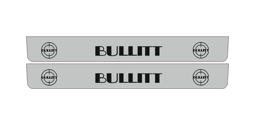 Ford Mustang V S197 2005–2015 — Stainless Steel LED Door Sills — BULLITT Logo