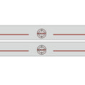 Ford Mustang V 2005-2015 LED Door Sills Illuminated Scuff BULLITT Logo (type 2) Stainless Steel Entry Guards Door Sills Decoi