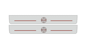 Ford Mustang V 2005-2015 LED Door Sills Illuminated Scuff BULLITT Logo (type 2) Stainless Steel Entry Guards Door Sills Decoi