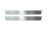 Ford Mustang VI S550 2015+ stainless steel LED door sill plates with BULLITT logo