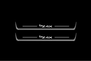 Toyota bZ4X 2022+ Stainless Steel LED Door Sills – bZ4X Logo