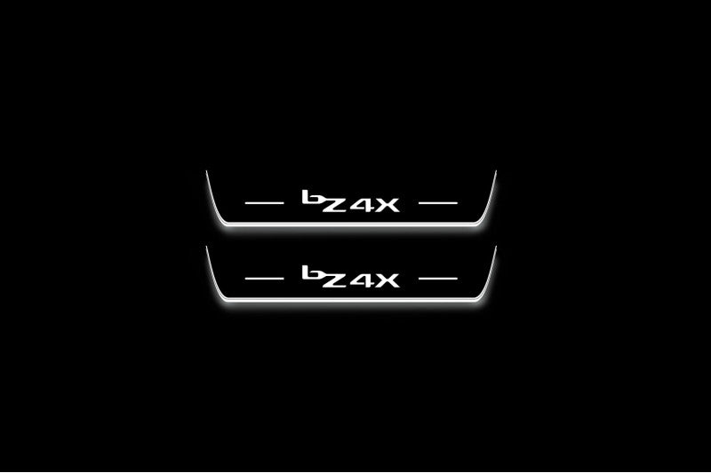 Toyota bZ4X 2022+ Stainless Steel LED Door Sills – bZ4X Logo