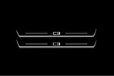 Citroen C3 III 2016+ entry guards in stainless steel with C3 logo