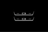 stainless steel door sill plates for Citroen C3 III 2016+ with C3 logo