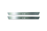 stainless steel LED door sill plates with Citroen C3 III 2016+ with C3 logo