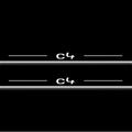 Citroen C4 II 2010-2020 LED Door Sills Illuminated Scuff C4 Logo Stainless Steel Entry Guards Door Sills Decoin