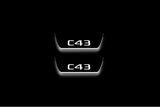 Mercedes-Benz C W205 2014+ Stainless Steel LED Door Sills – AMG С43