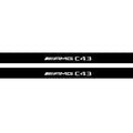 Mercedes C W205 Coupe 2014-2021 Illuminated Matte Sill Plates with logo AMG C43 Mercedes Led Door Sills PRO opdesign