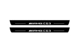 Mercedes-Benz C W204 Stainless Steel LED Door Sills – AMG C63 Logo