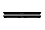 LED door sill plates stainless steel Cadillac ATS Coupe 2015+ with Cadillac logo