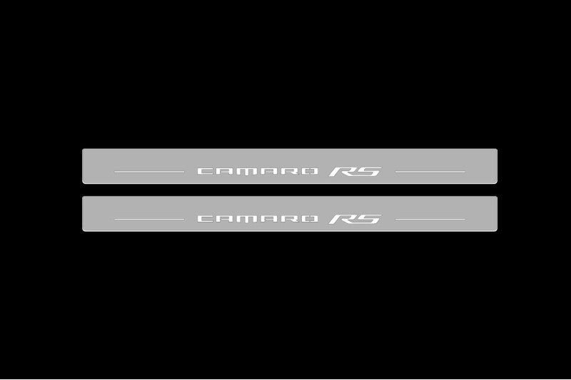 Chevrolet Camaro VI 2016-2024 LED Door Sills Illuminated Scuff Camaro ZL1 Logo Stainless Steel Entry Guards Door Sills opdesi