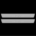 Illuminated LED Door Sill Tread Plates Porsche Cayenne II 2010-2017 With Turbo Logo Porsche Led Door Sills opdesign