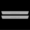Illuminated LED Door Sill Tread Plates Porsche Cayenne Coupe 2020-2024 With Porsche Logo Porsche Led Door Sills decoinfabric