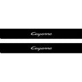 Porsche Cayenne II 2010-2017 Illuminated Matte Sill Plates with logo Cayenne Porsche Led Door Sills PRO opdesign