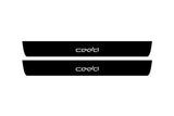stainless steel door sill plates for KIA Ceed II 2012+ with Ceed logo