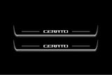 Kia Cerato III 2013+ Stainless Steel LED Door Sills – Cerato Logo
