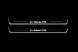Dodge Charger LD 2005+ LED door sill plates with Charger logo