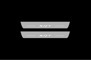 Dodge Charger 2005-2011 LED Door Sills Illuminated Scuff SRT Logo Stainless Steel Entry Guards Door Sills Decoin