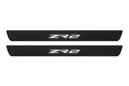 Chevrolet Colorado II GMT 31XX 2015–2022 — Matte PRO LED Door Sills — ZR2 Logo