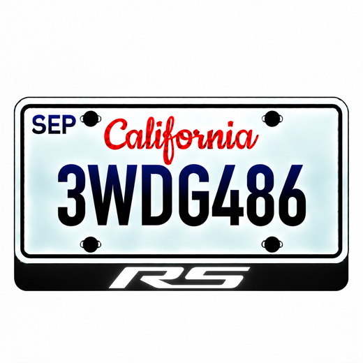 Chevrolet Camaro RS LED License Plate Badge — Standard or Custom