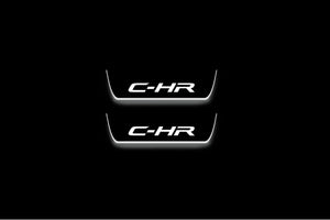Toyota C-HR I 2016-2023 LED Door Sills Illuminated Scuff C-HR Logo Stainless Steel Entry Guards