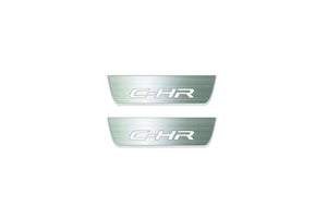 Toyota C-HR I 2016-2023 LED Door Sills Illuminated Scuff C-HR Logo Stainless Steel Entry Guards