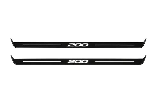 Chrysler 200 II 2015–2017 — Matte PRO LED Door Sills — 200 Logo
